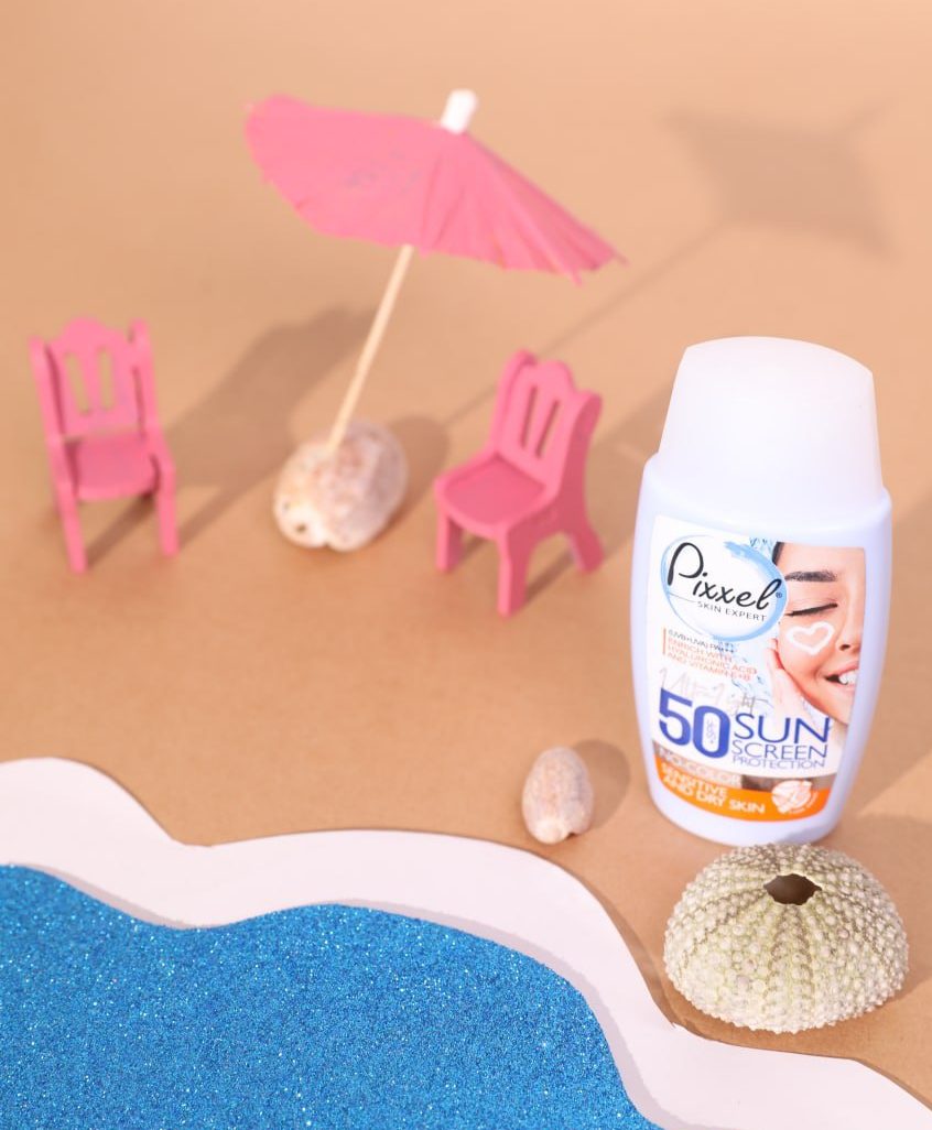 کرم ضد آفتاب بدون رنگ پوست‌های خشک پیکسل با SPF50